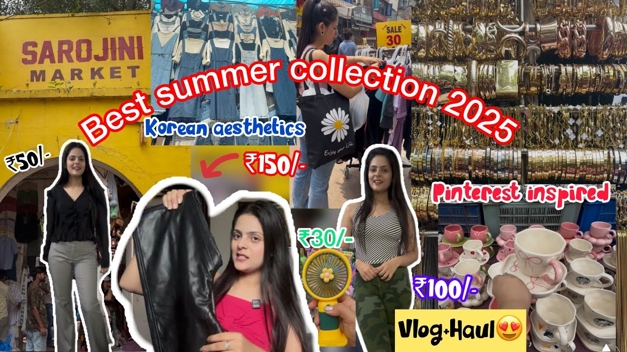 Sarojini Nagar SUMMER COLLECTION +HAUL😍*with SHOP details*💕| 2025 LATEST COLLECTION✨