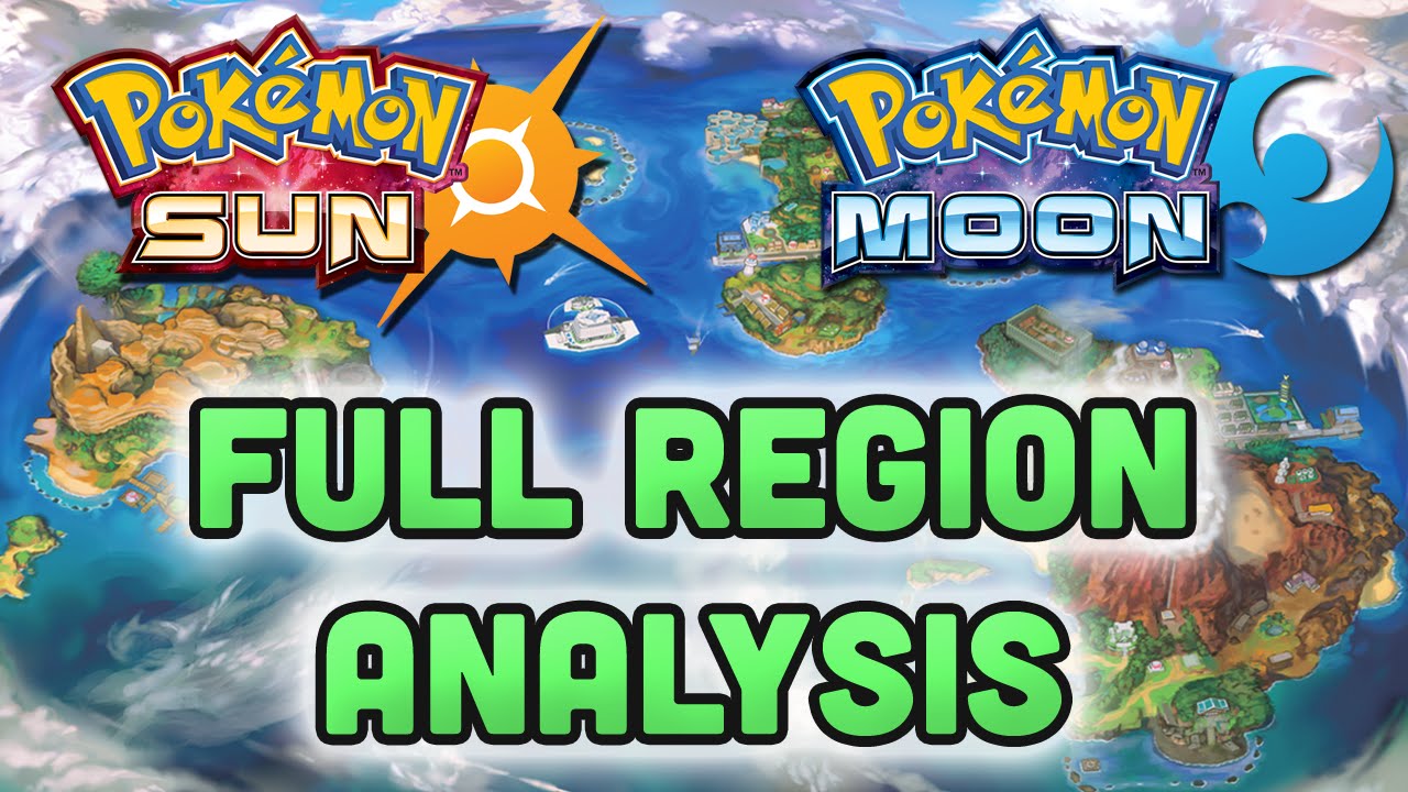 Pokemon Sun and Moon - FULL Alola Region Map Analysis