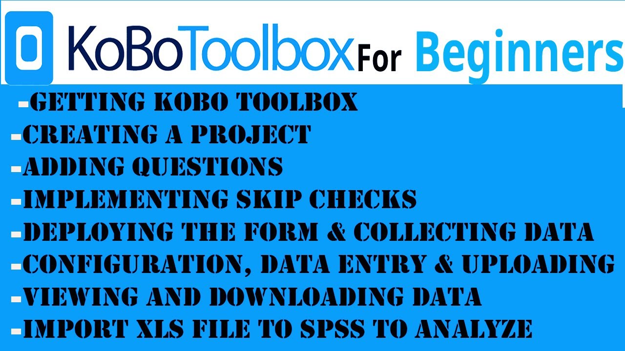 Kobo Toolbox tutorial