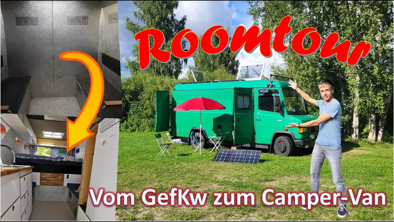 Vom Gefangenentransporter zum DIY-Campervan - Roomtour durch unseren Mercedes Vario 711D