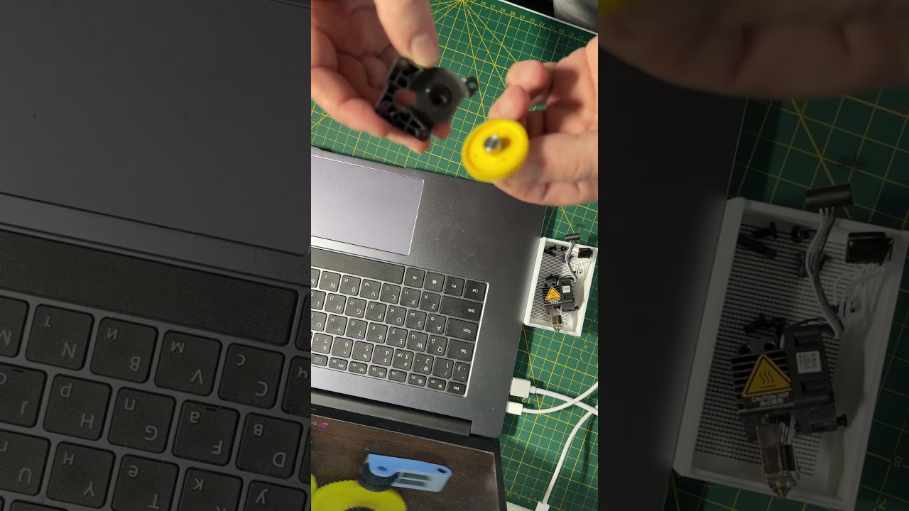 Замена шестеренок на подающем механизме #diy #3dplanet #shibainu #пластиковаяформа #wood #3dprinting