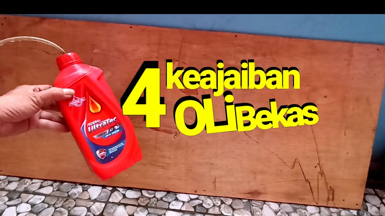 Banyak yang belum tahu manfaat oli bekas dan Styrofoam