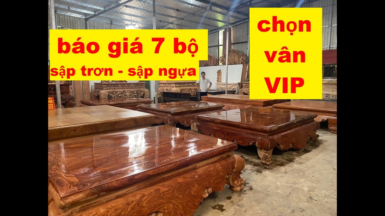 Báo giá 7 bộ sập trơn - sập ngựa - chọn vân siêu VIP
