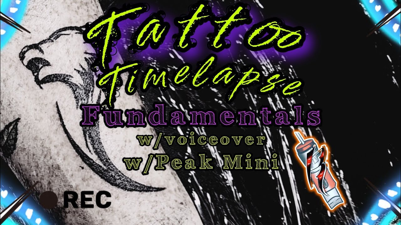 Tattoo Timelapse (Lines and Solid Fill on Tough Skin)