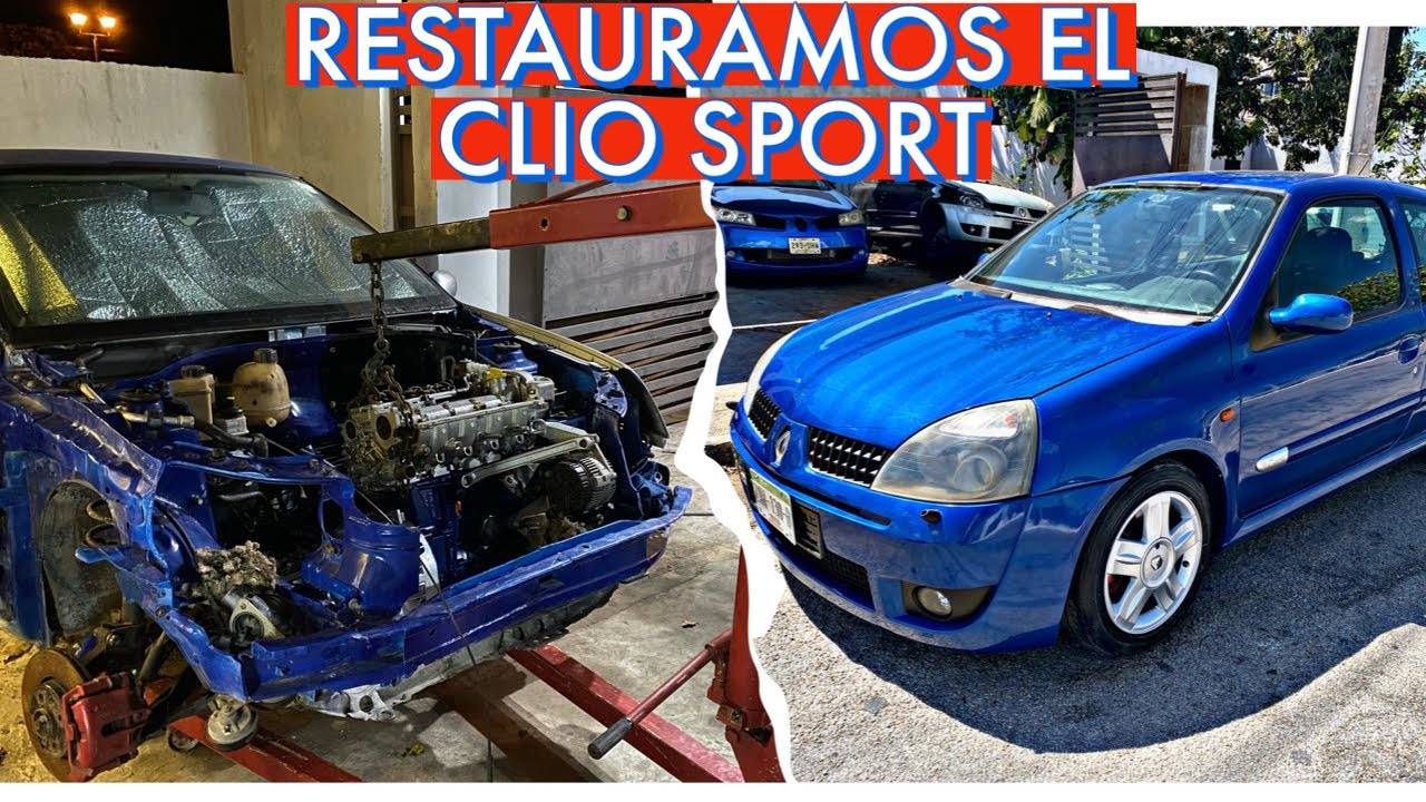 PROYECTO CLIO SPORT 2002 AJUSTE COMPLETO AL MOTOR, RESTAURACIÓN DE PINTURA Y ASIENTOS.