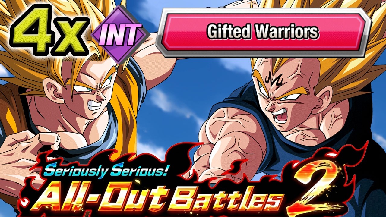 INT, Gifted Warriors, 5 turns Missions VS Majin Vegeta + SSJ2 Goku Seriously Serious 2 Event!