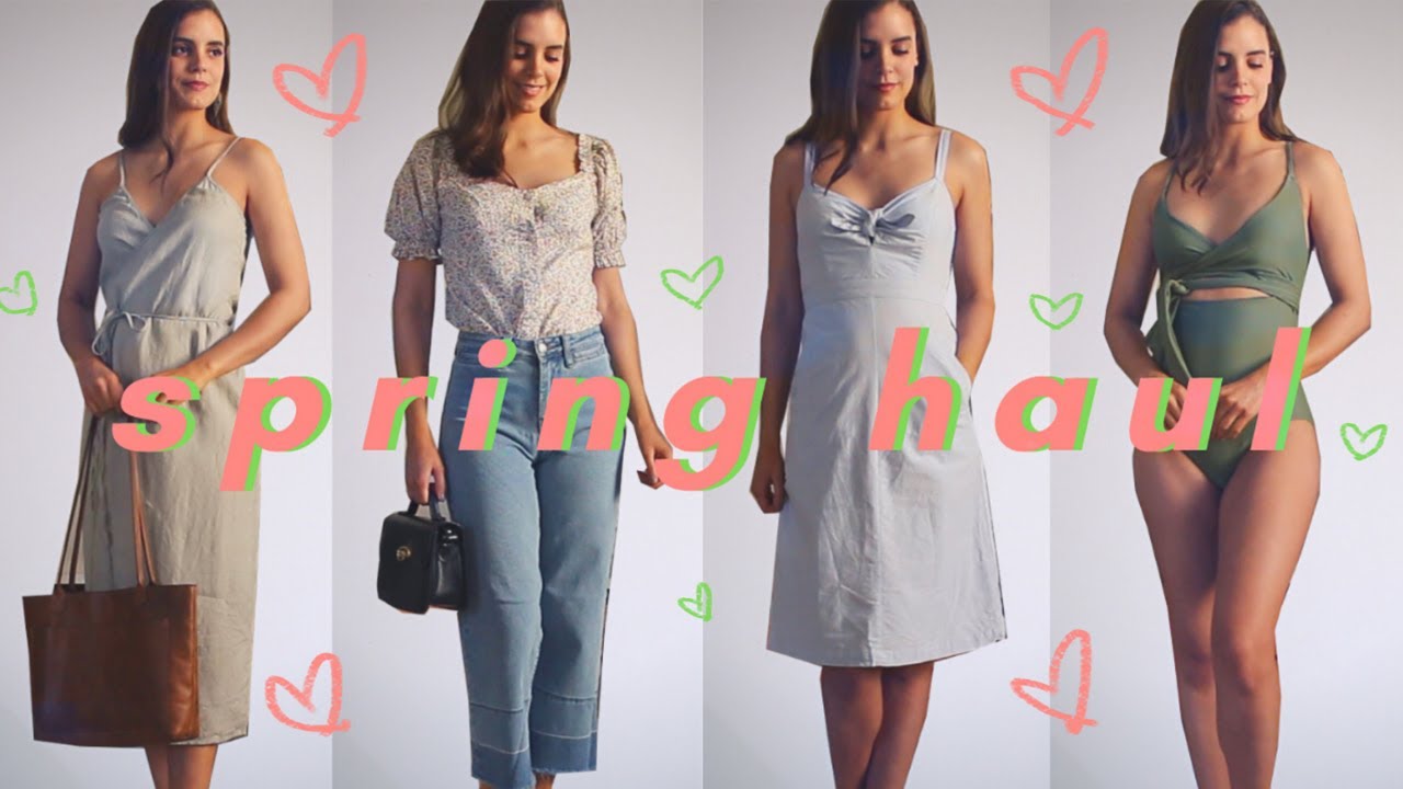 SPRING CLOTHING HAUL TRY-ON | Pacsun, Aerie, ThredUp | Eleanor Josefina