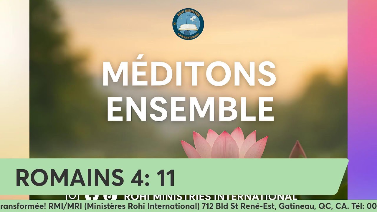 MÉDITATION QUOTIDIENNE