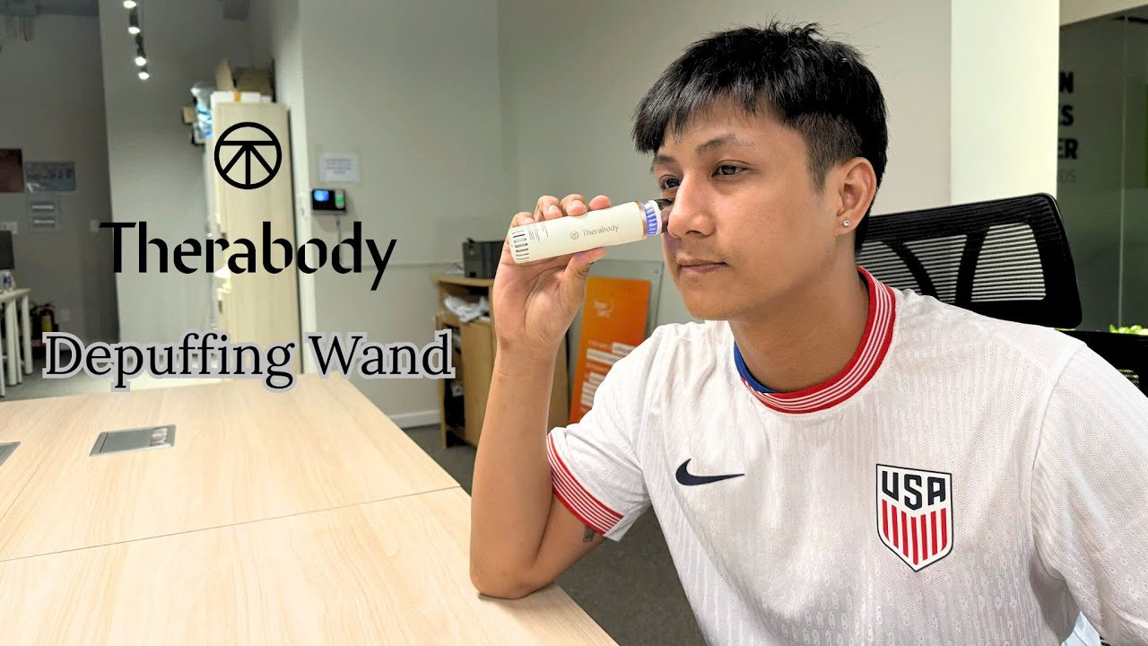Unboxing Máy massage đẩy tinh chất Therabody TheraFace Depuffung Wand - Thiết kế tinh tế, nhỏ gọn 