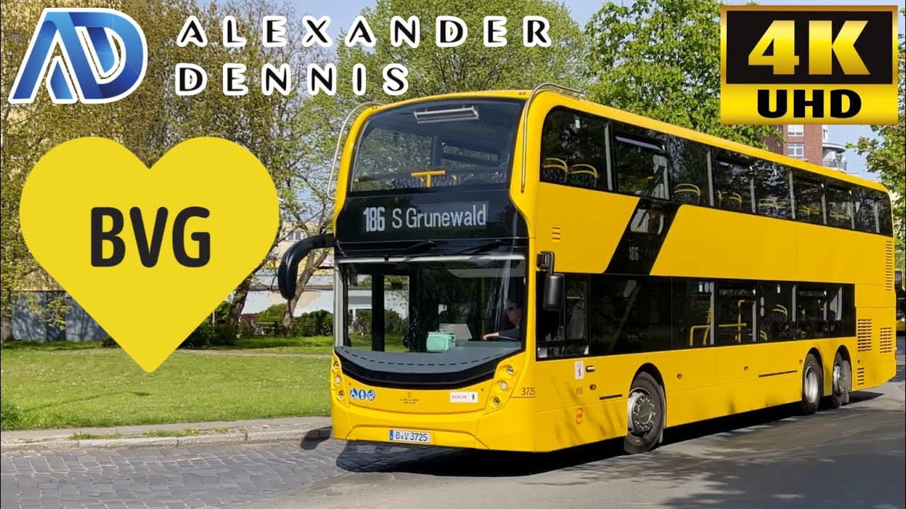 [BVG Berlin: 186 S Lichterfelde Süd to Grunewald via Rheingauviertel] Alexander Dennis Enviro500MMC