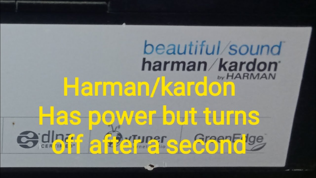 Harman/kardon 5.1 amplifier, turns off after a second