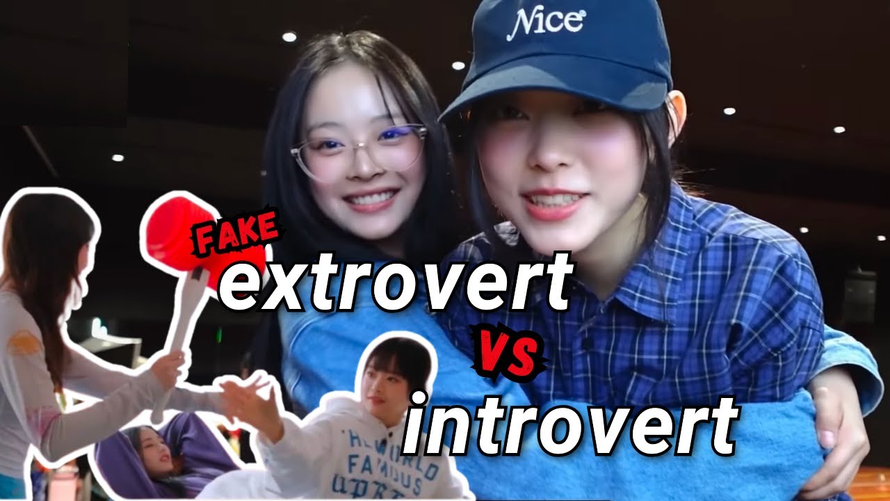 (fake) extrovert hanni vs. introvert haerin