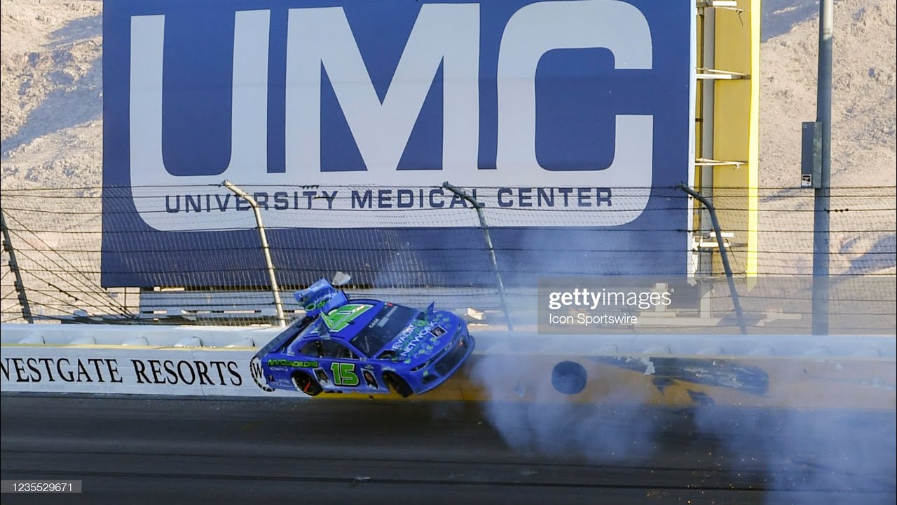JOEY GASE HUGE AIRBORNE CRASH AT LAS VEGAS - 2021 NASCAR Cup Series