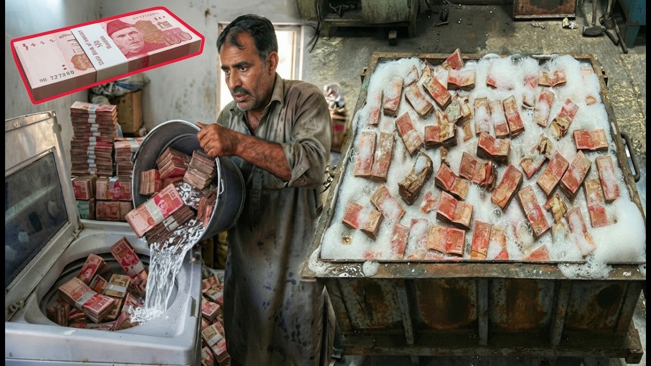 How Old Pakistani Currency Is Cleaned & Reused &ndash; Amazing Process Revealed