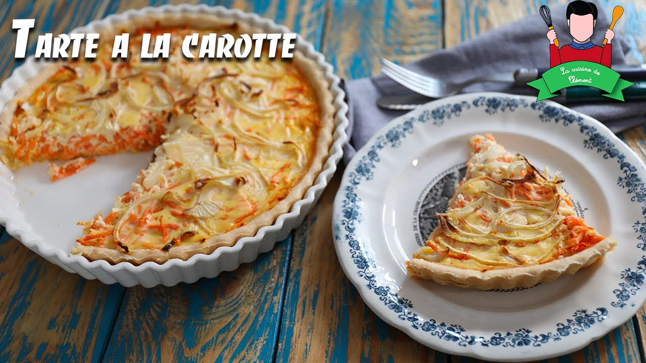 Recette végétarienne :  Tarte à la carotte et oignon