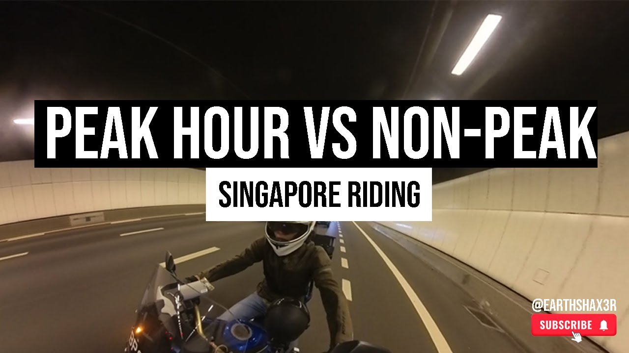 🇸🇬 Riding in Singapore Peak vs Non-peak | Motor Vlog | Honda Africa Twin Adventure Sports