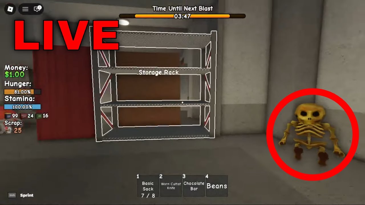 Roblox LIVE - BUILD A BUNKER! AND RANDOM GAMES 10/3