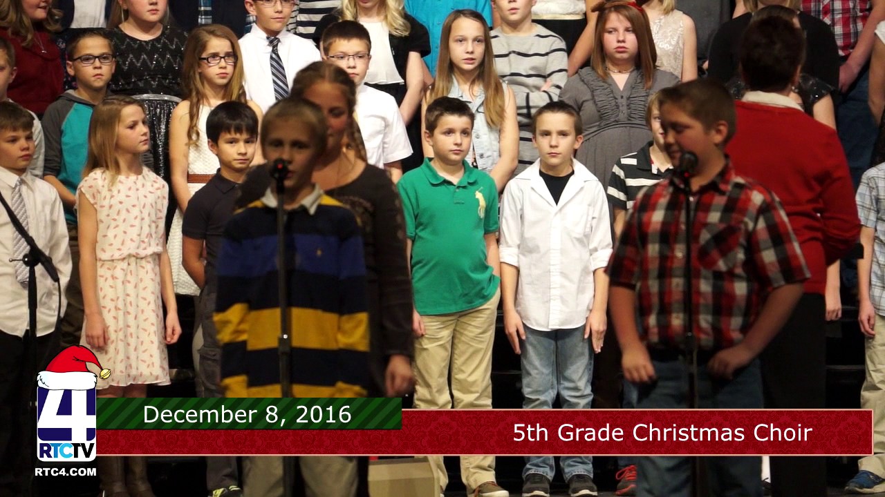 SP   5th Grade Christmas Choir   12 8 16
