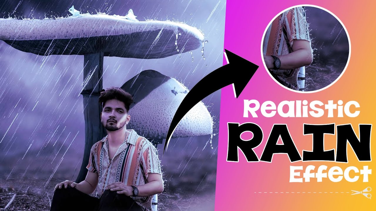 How to Add Realistic Rain Effect in Mobile | Mashroom Concept Photo Editing Tutorial | Xafar Studio