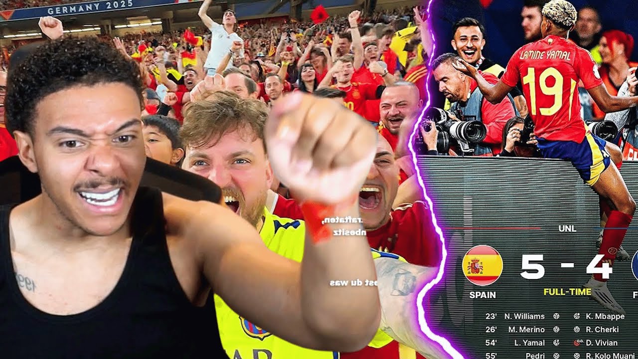 IST DAS PEINLICH😐 Willy reagiert auf Spanien vs. Frankreich - Stadionvlog von ViscaBarca