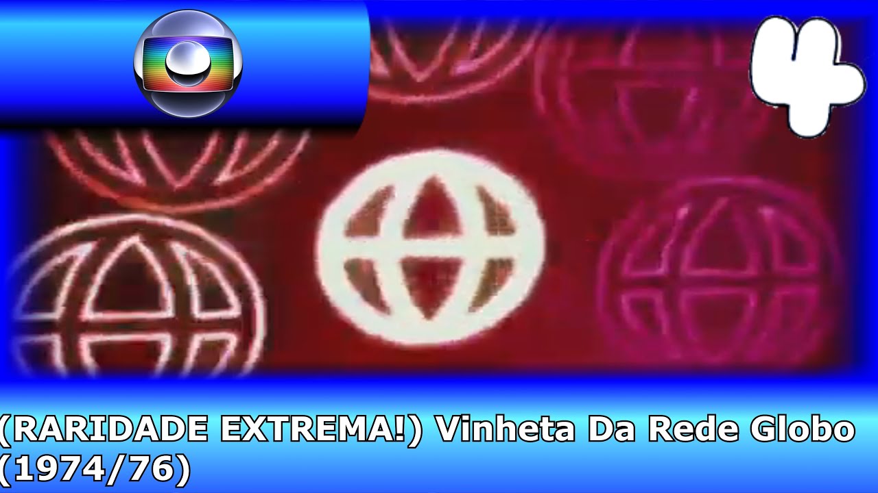 (RARIDADE EXTREMA!) Vinheta Da Rede Globo (1974/76)
