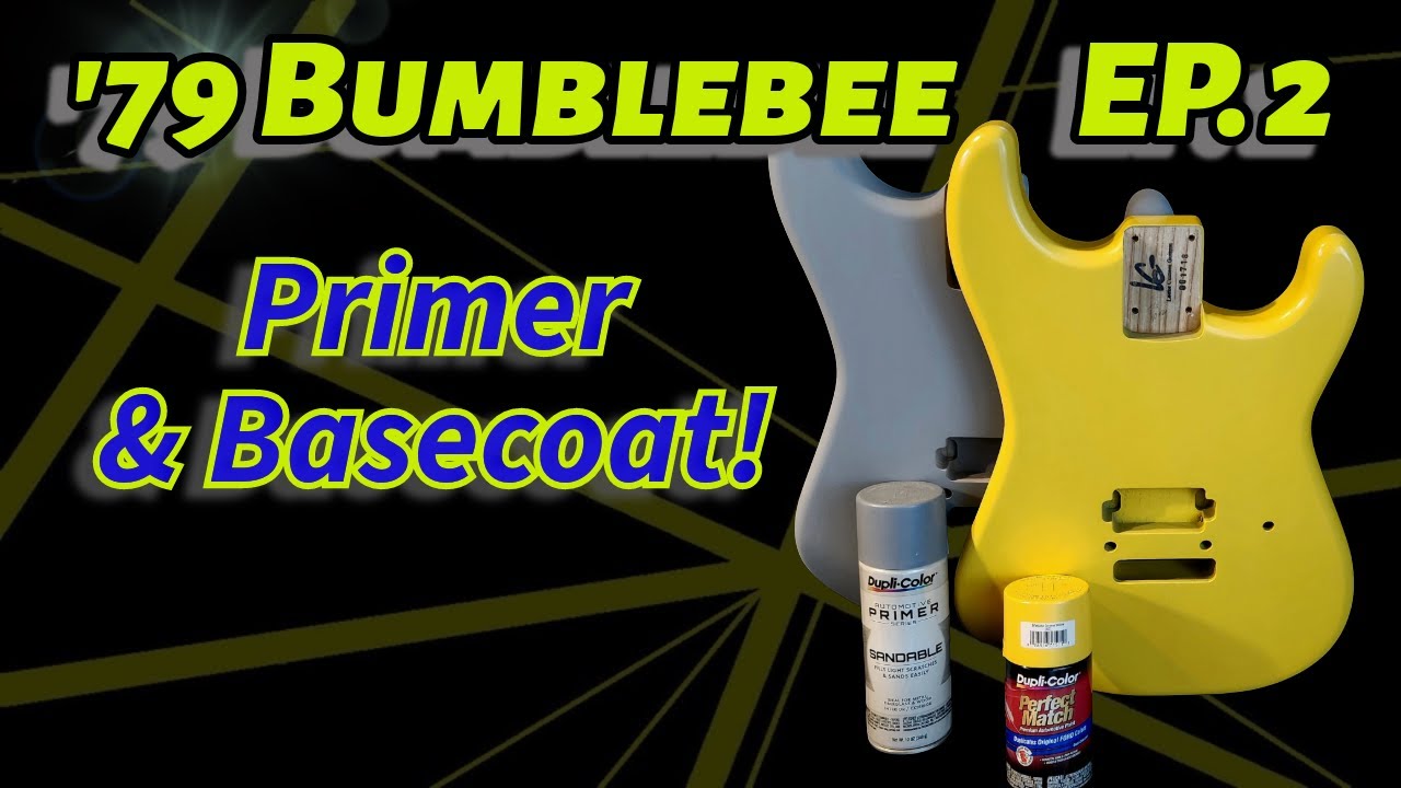 Painting a '79 EVH Bumblebee Ep. 2: Spraying Primer and Base Coat