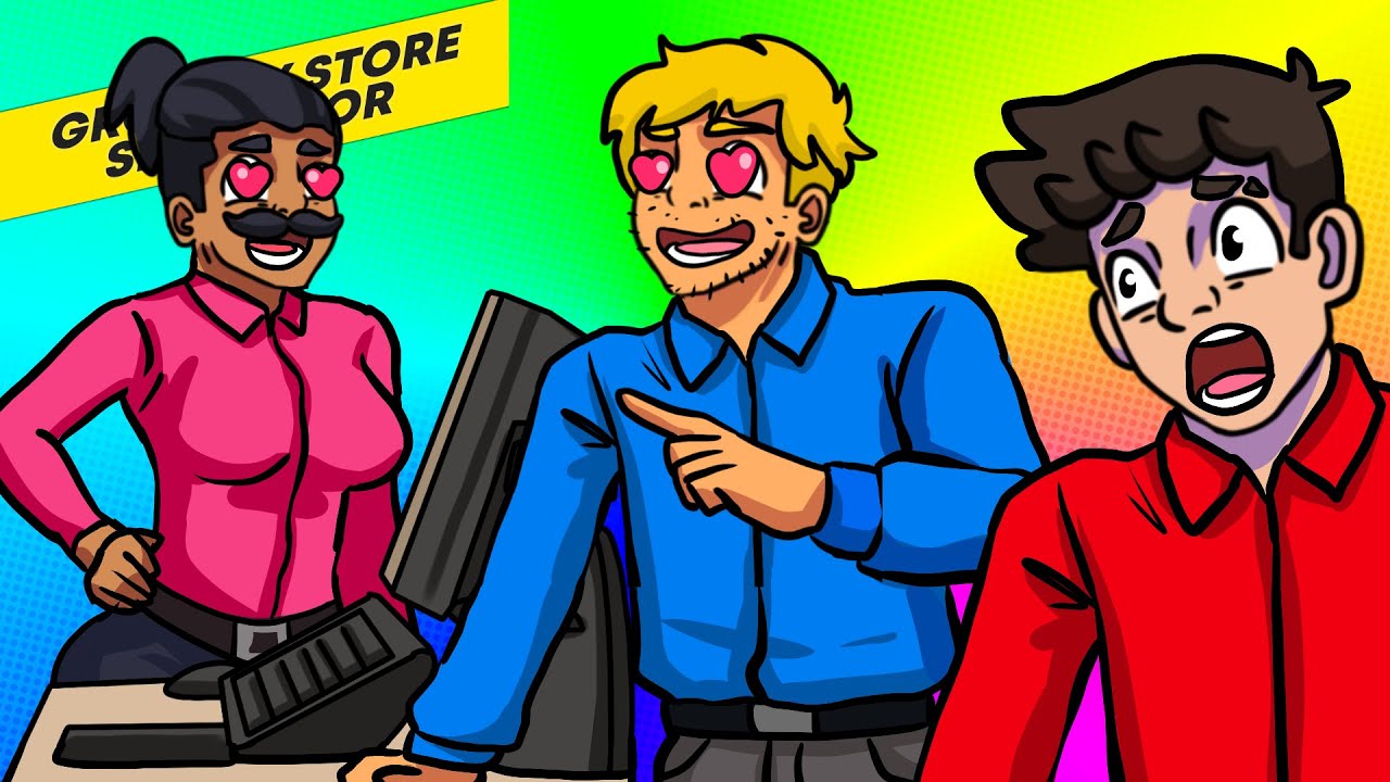 IVAN PRZESTAŃ PODRYWAĆ KASJERKE! TO PUŁAPKA! | GROCERY STORE SIMULATOR