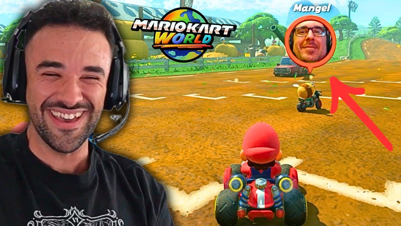 Illojuan juega Mario Kart World con Mangel | Mejores Momentos