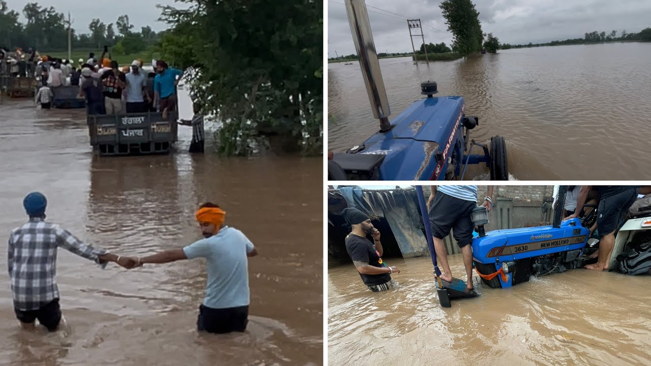 Sewa lai k Pounch Gaye Ramdas flood da pani ajye v Bhout aa 🙏🏻