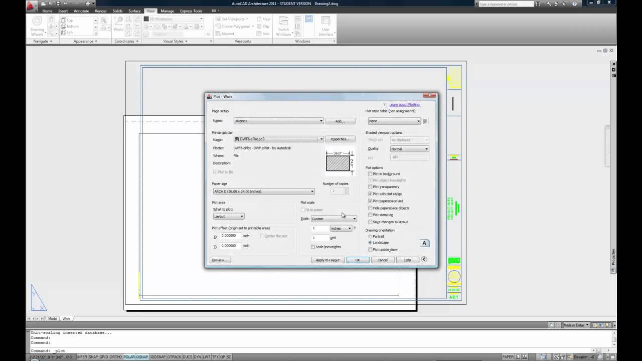AutoCAD Fund.: paperspace/viewports