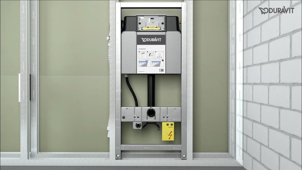 Duravit: Montage DuraSystem® WC Installationselement im Trockenbau
