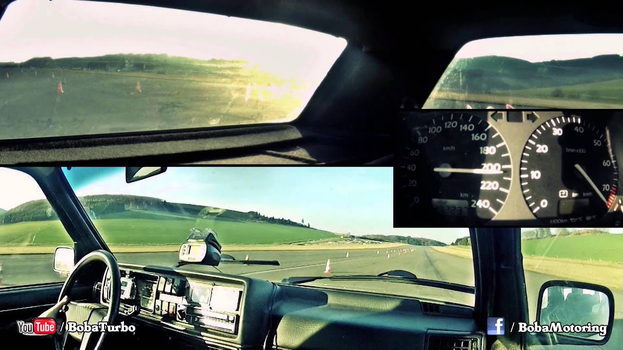 VW Golf Mk2 AWD 1150HP 0-250km/h onboard from Boba-Motoring