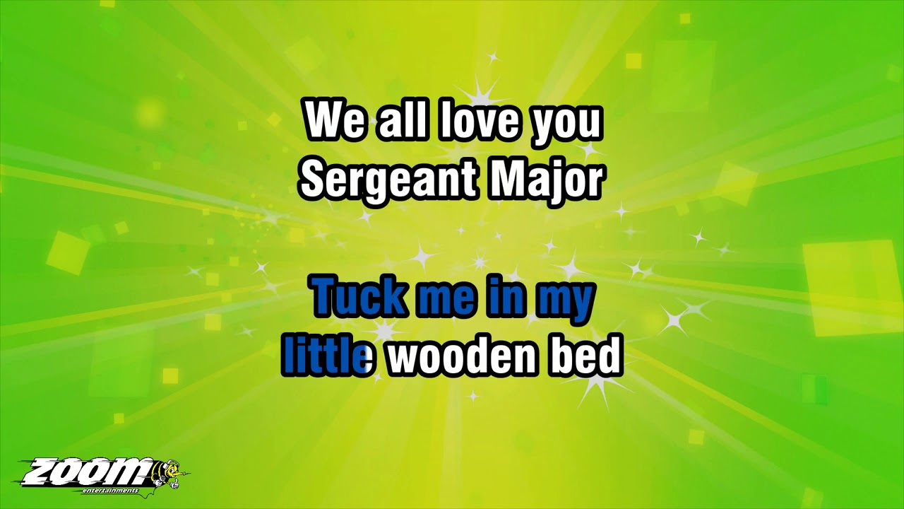 Piano Singalong - Kiss Me Goodnight Sergeant Major - Karaoke Version from Zoom Karaoke