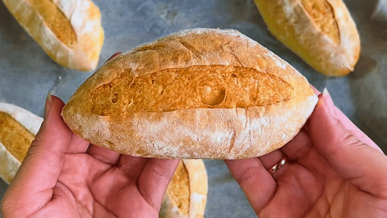 4 Ingredients No-Knead! The Easiest Bread You’ll Ever Make. Crispy and Delicious