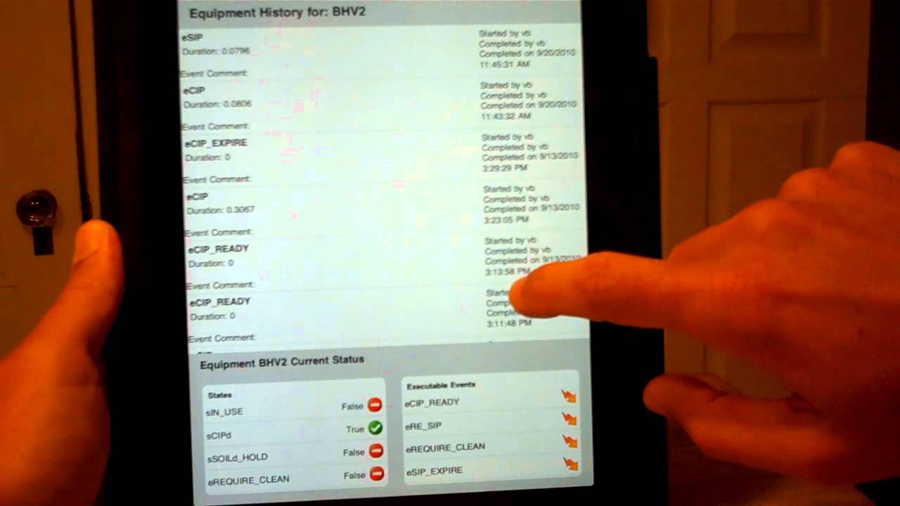 iPad App for Syncade Electronic Logbooks