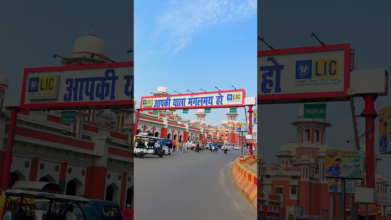 Most Beautiful Railway Station of Lucknow #lucknow #lucknowcity #charbaghrailwaystation