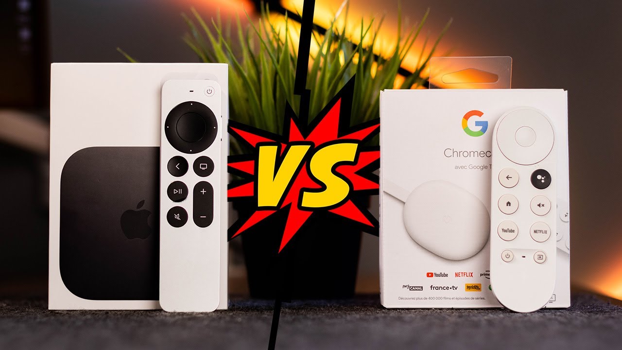 Apple TV4K vs Chromecast Google TV : lequel choisir ?