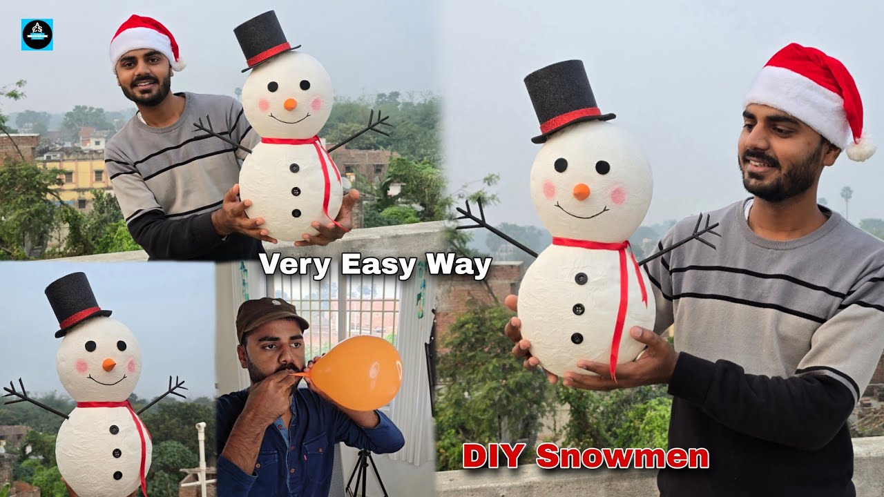 🌲⛄️ Snowman | Christmas craft ideas / Christmas decorations / paper snowman #christmas #snowman