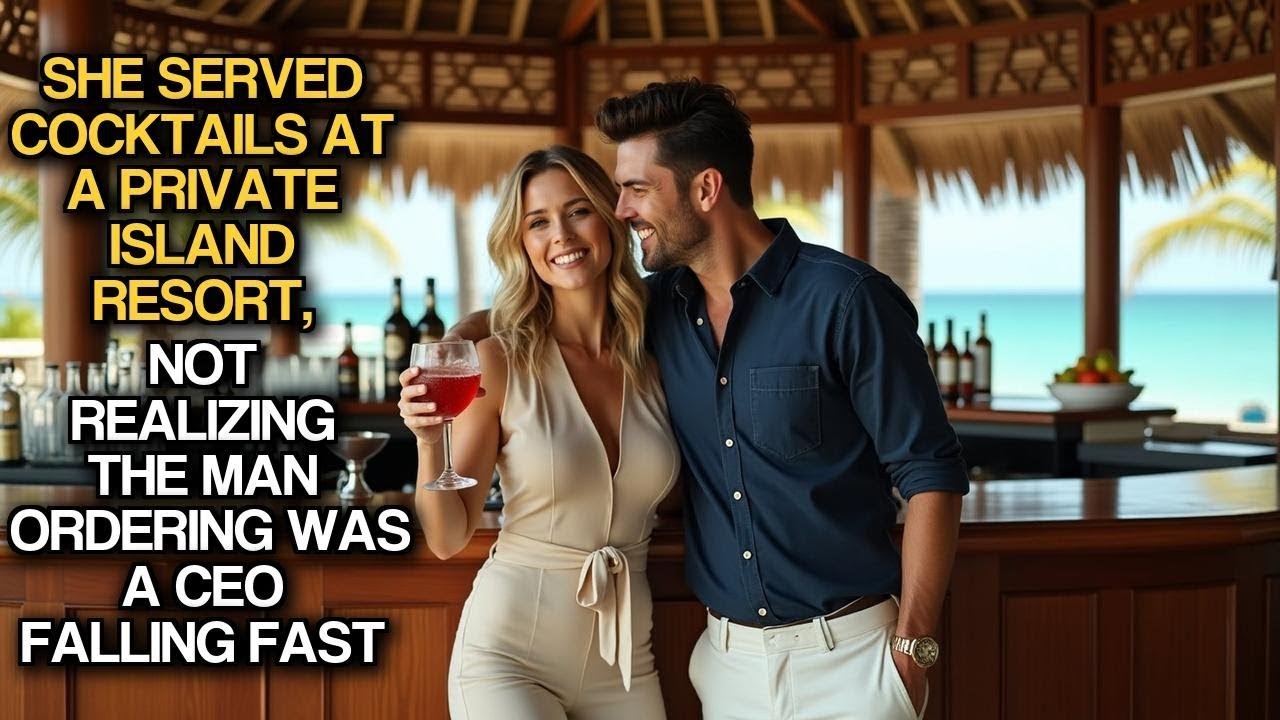 She Served Cocktails at Private Island Resort, Not Realizing the Man Ordering Was a CEO Falling Fast