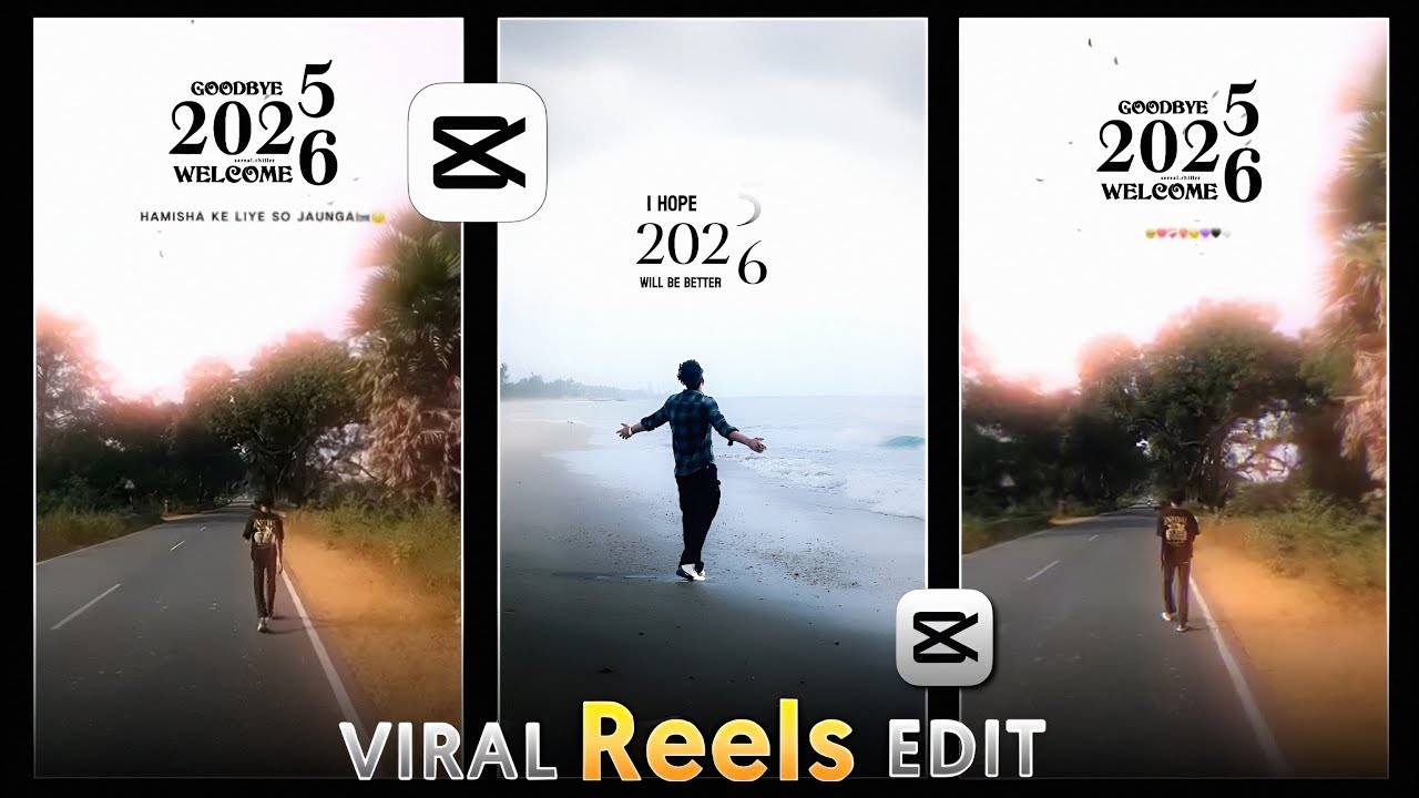 Happy New Year 2026 Video Editing Capcut | Happy New Year Reels Editing | New Capcut Template