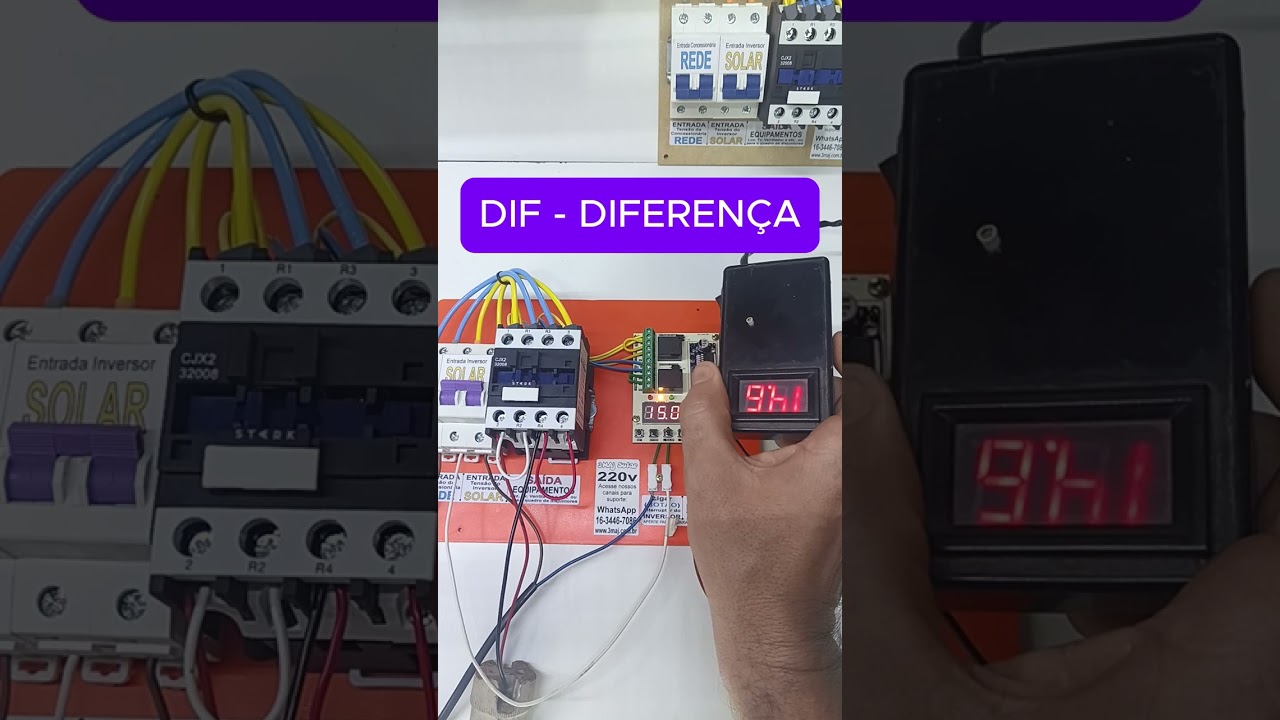 Programando o Módulo 3MAJ Offgrid - Opção DIF - Diferença de Voltagem (Manual)