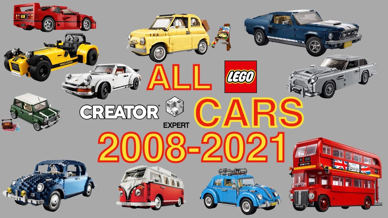 All Lego CREATOR EXPERT CARS 2008-2021