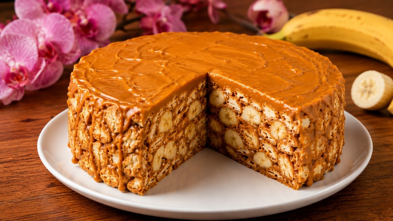Bananentorte ohne Backen – ein Dessert, das einen verrückt macht!