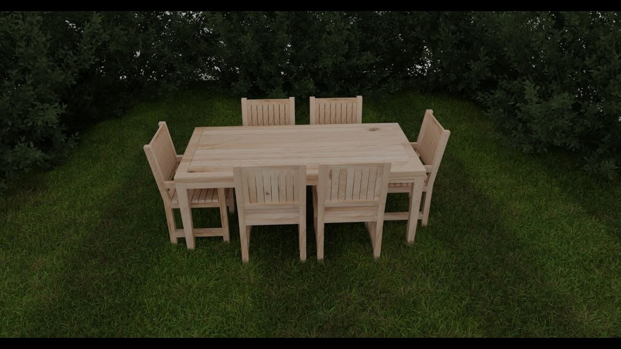 Create the Garden Table & Chairs in Blender 3D - Easy