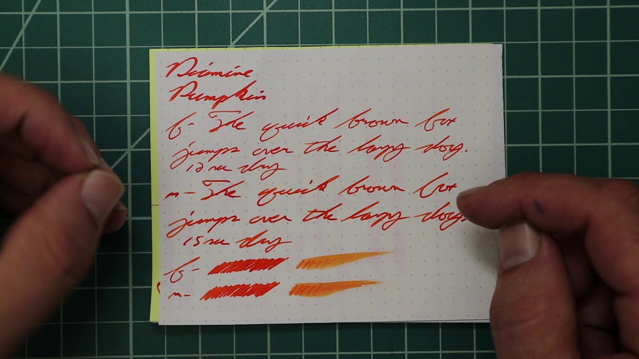 Diamine Pumpkin Fountain Pen Ink #fountainpenink #fountainpens
