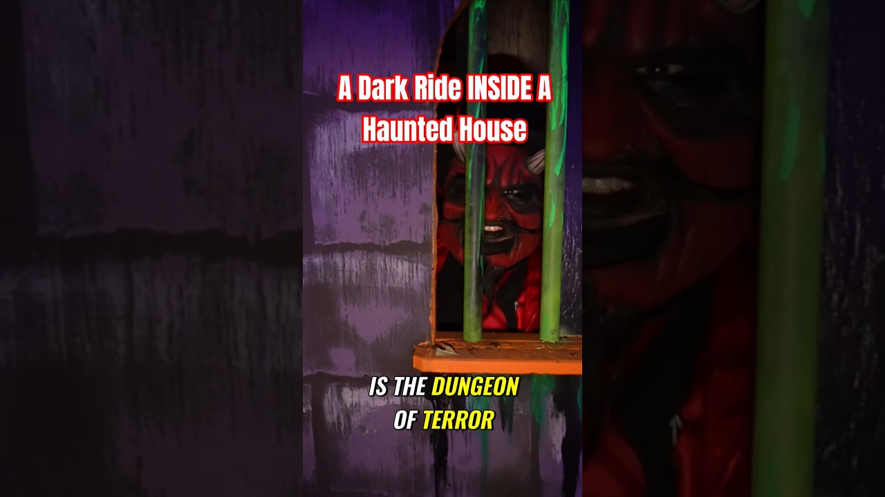 A Dark Ride INSIDE A Haunted Trail!? #spookyseason #haunt  #hauntedhouse #halloweenevent