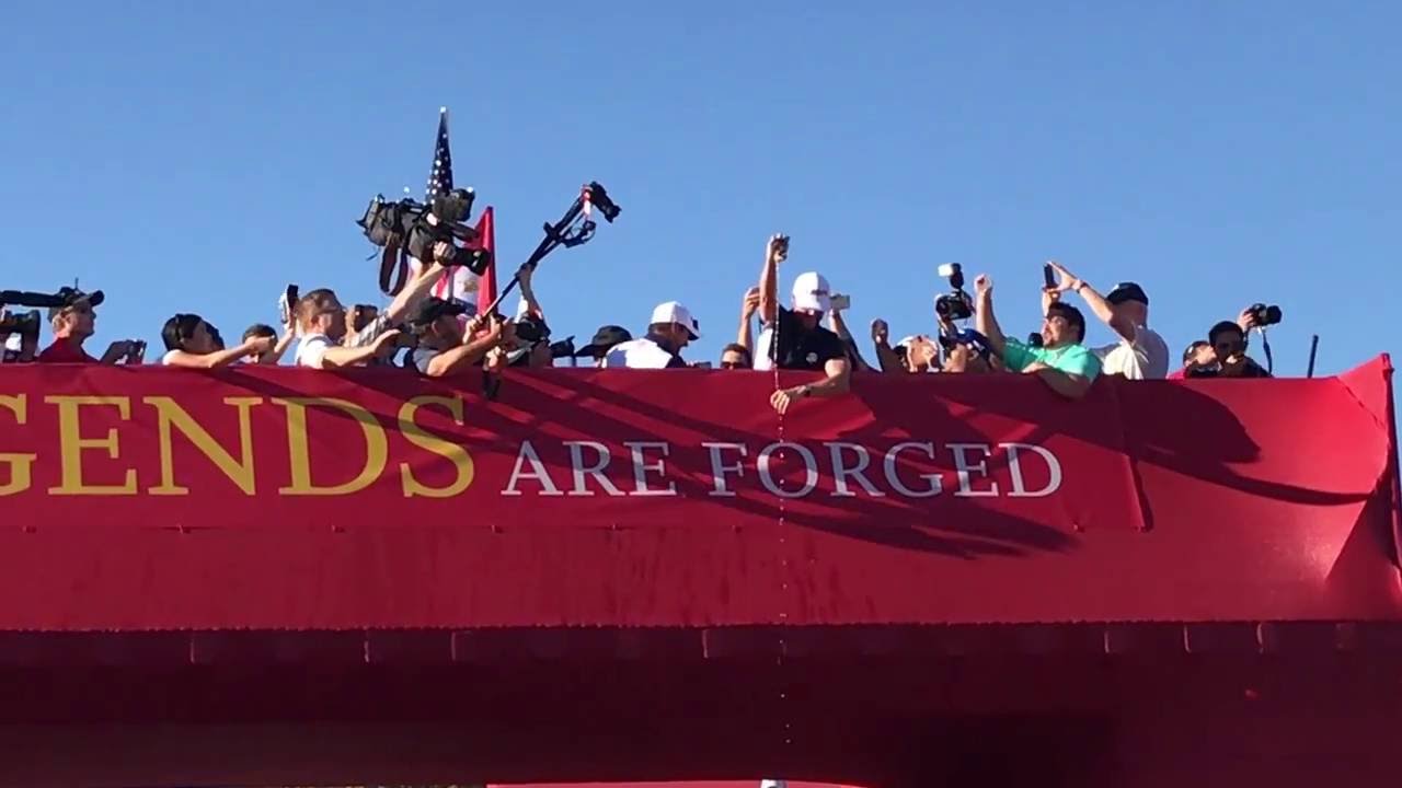 MGL TV at Ryder Cup - Sunday Singles Celebration