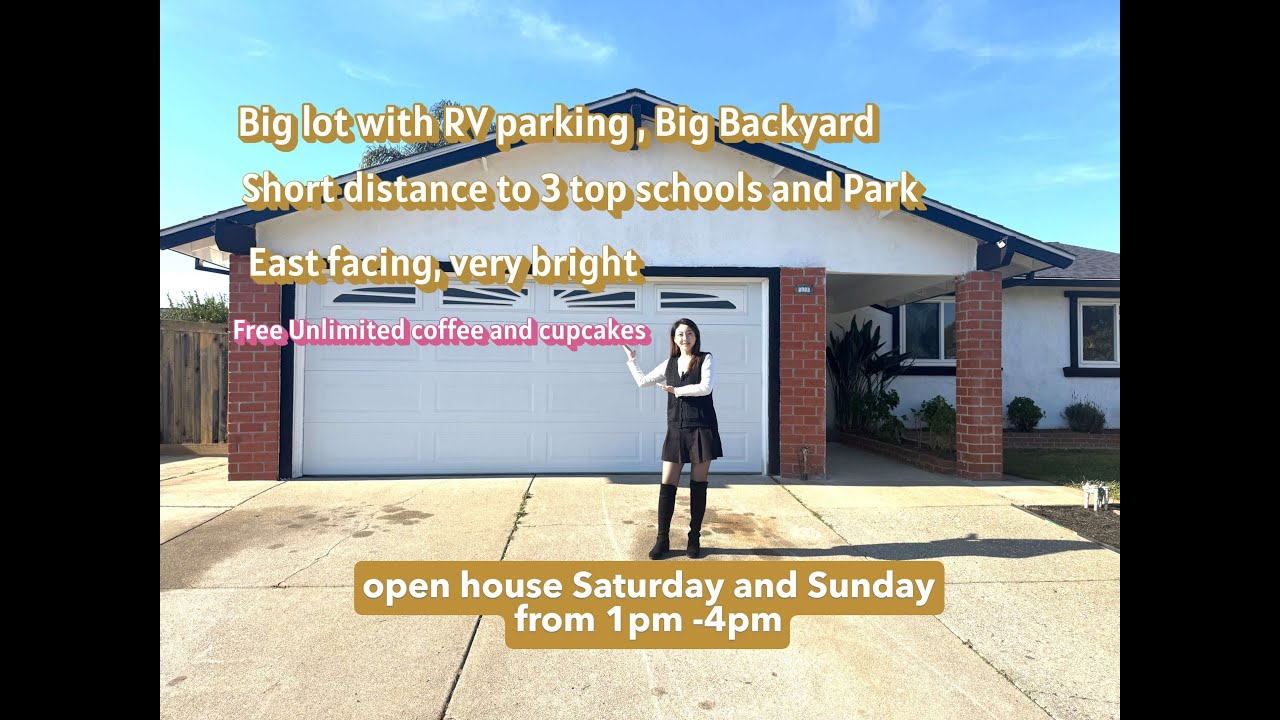 New Listing Free Coffee and cupcake at Open house Weekend from 1pm -4pm  3083 Nightingale Pl Fremont