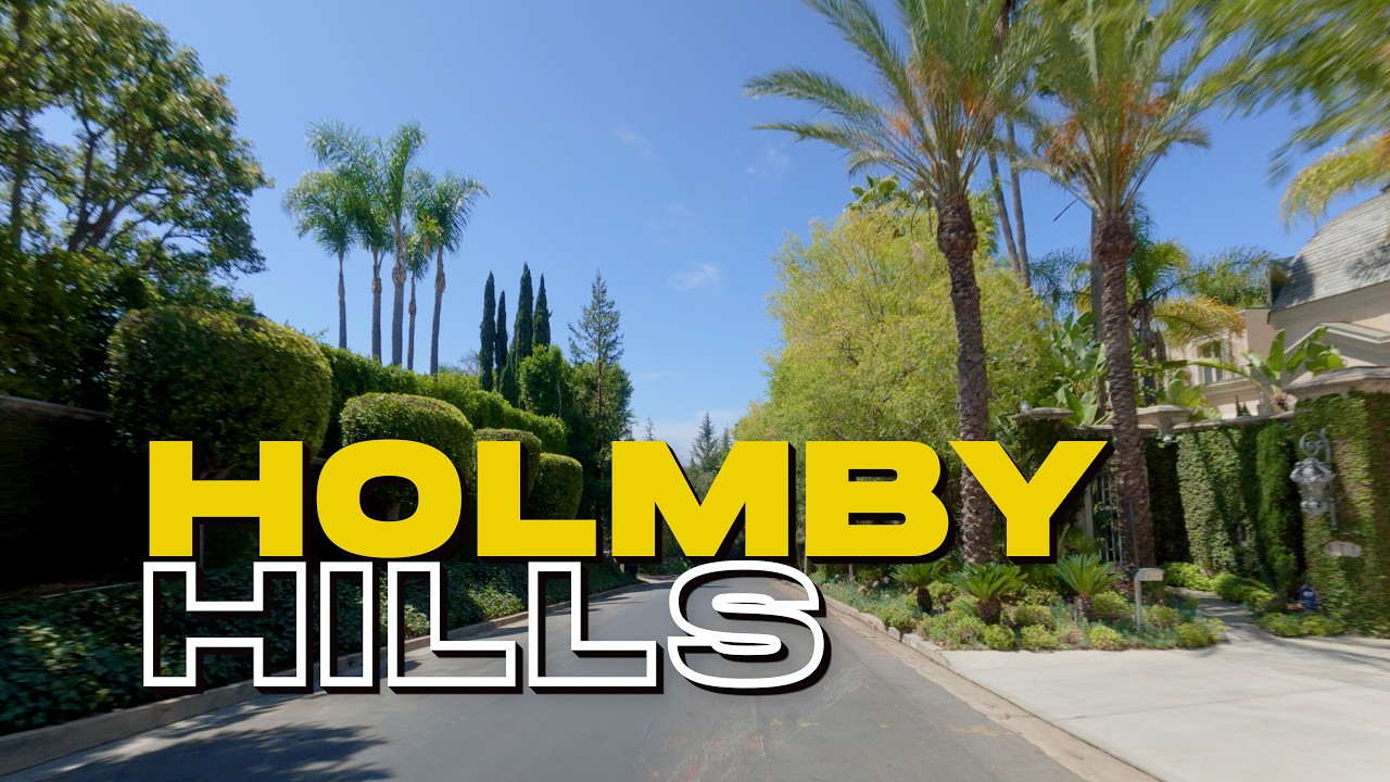 Holmby Hills Drive: Relaxing Los Angeles Morning POV Drive (4K)