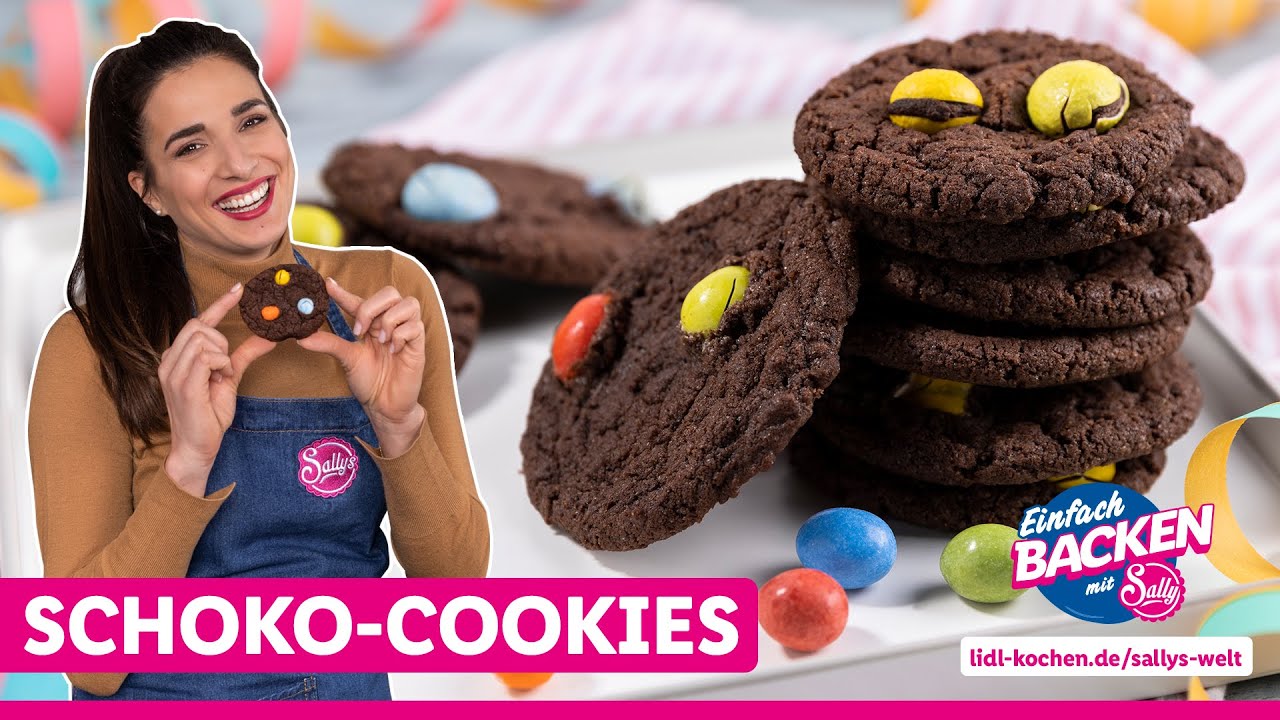 Schokoladenkekse mit Erdnüssen | Schoko-Cookies